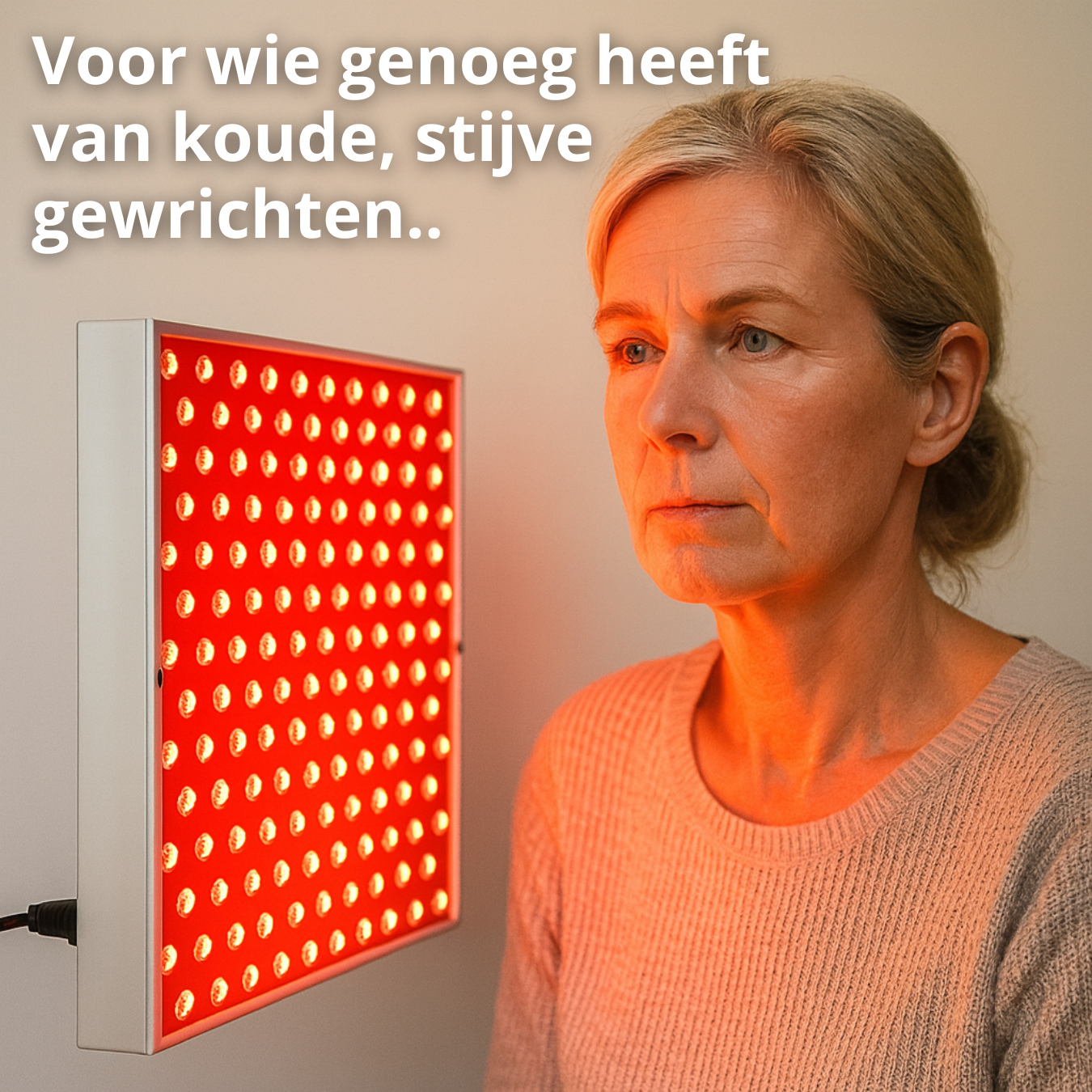 rechte rug infrarood therapie paneel roodlicht lamp roodlicht 660nm 850nm licht paneel. koude gewrichten
