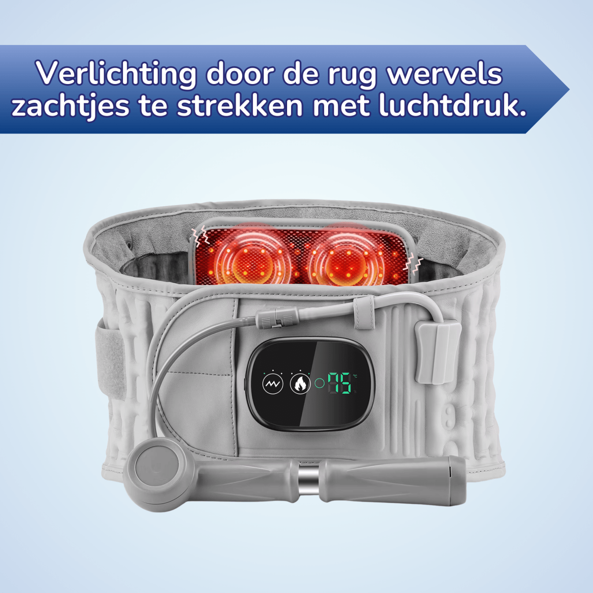 decompressie brace therapie rug strekken tegen rugpijn hernia ischias spit onderrug pijn rugpijn rugband rugbrace rechte-rug.nl rechte rug brace