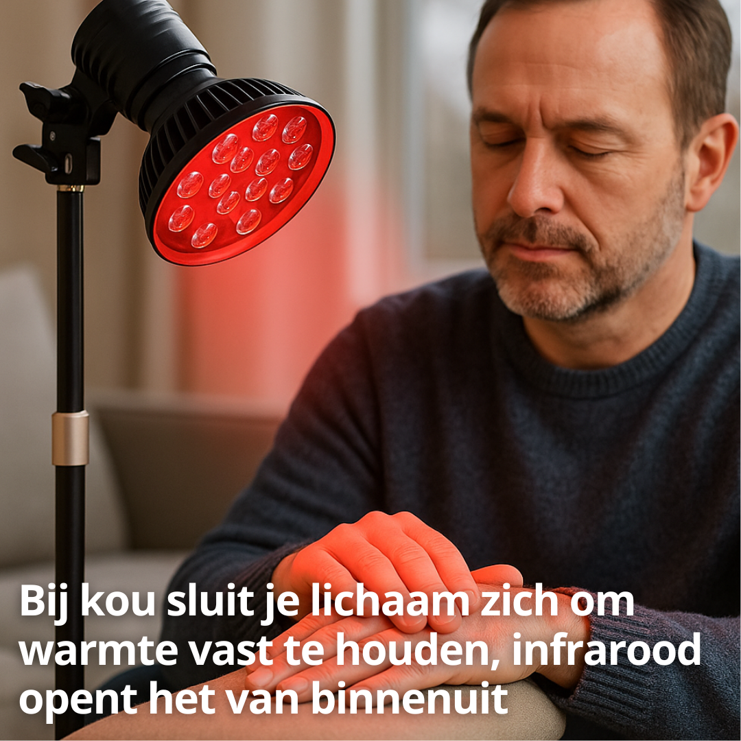 Infrarood Lamp - 850 & 660 NM Roodlicht Therapie - Met Standaard