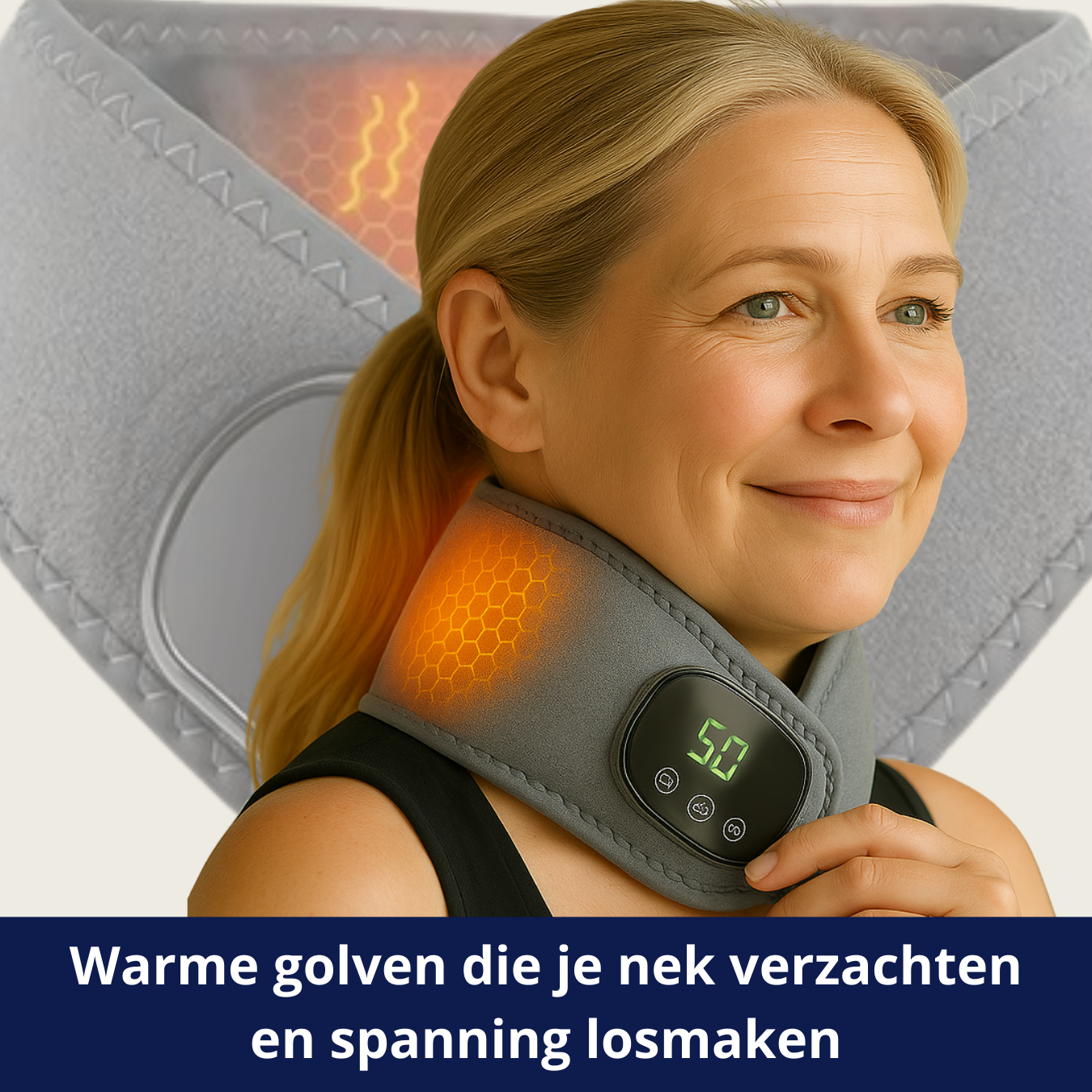 rechte-rug.nl warmte brace voor de nek nekpijn rechte rug nekhernia koude nek