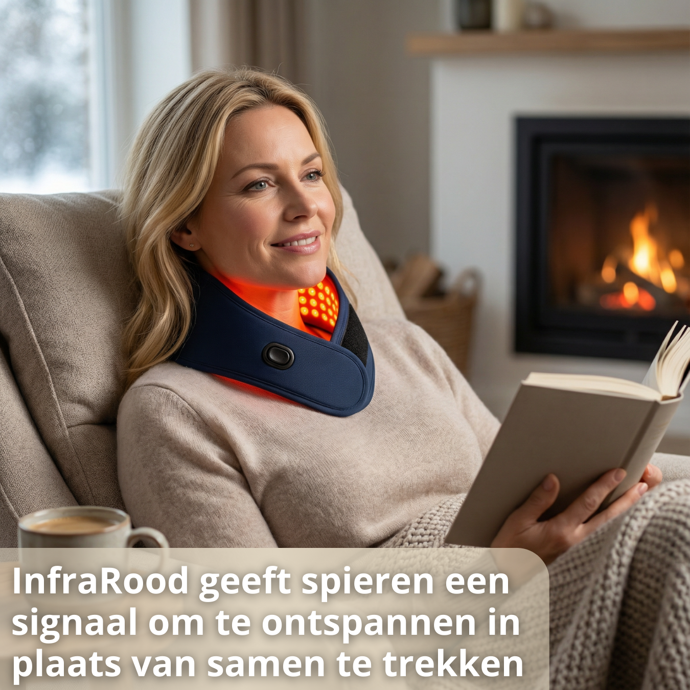 rechte rug nekpijn infrarood nek brace voor stijve nek, pijnlijke nek, nek hernia, nek verlichting ervaren van rechte rug rechte-rug.nl