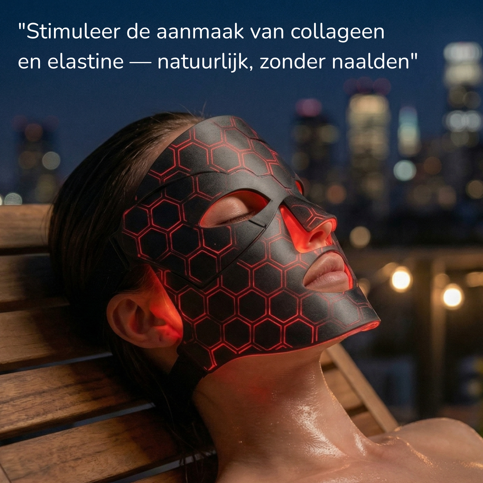 infrarood collageen en elastine productie rechte rug