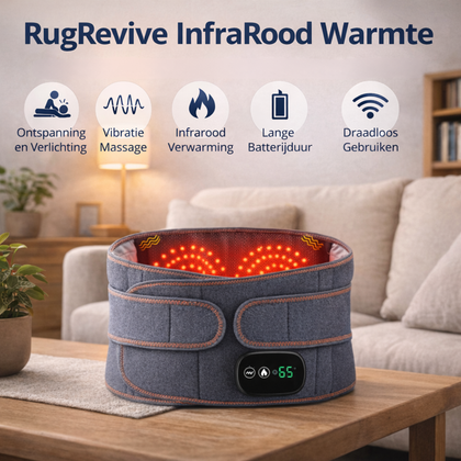 Infrarood therapie voor de onderrug – ideaal bij hernia, spit en stijve spieren. RECHTE RUG