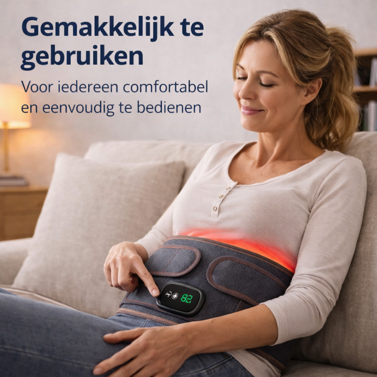 rugbrace met verwarmings functie van rechte rug