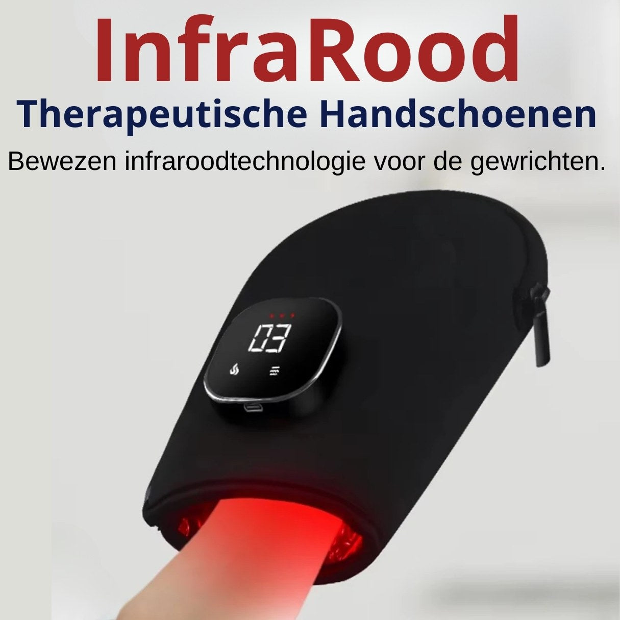 rechte rug handschoen voor reuma artrose infrarood