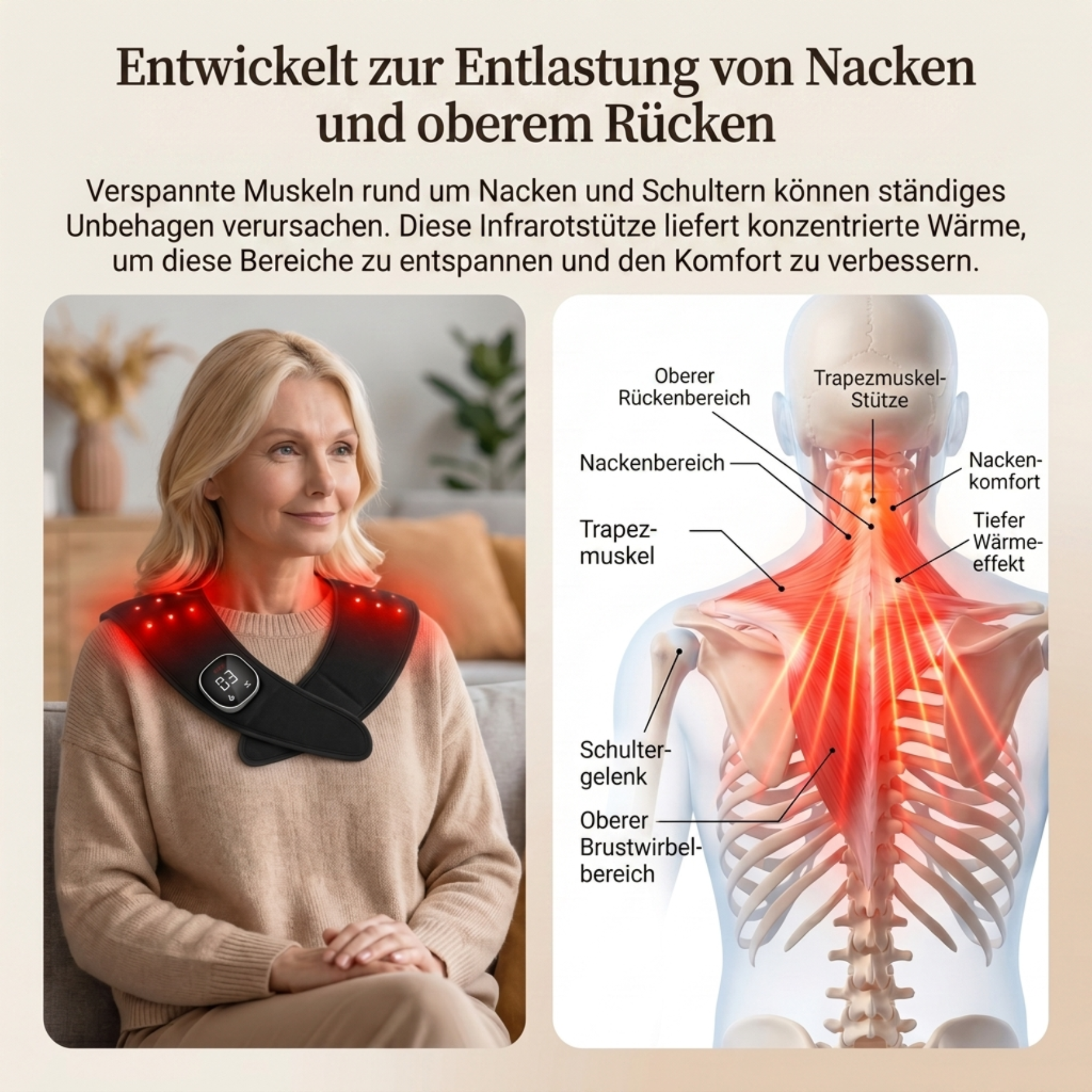 Infrarood Therapeutische Bovenrug Brace