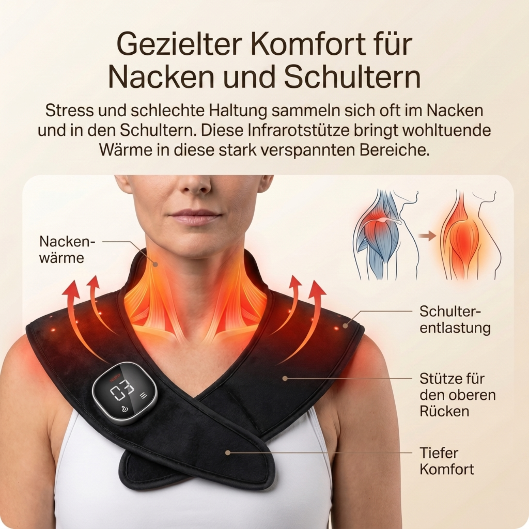 Infrarood Therapeutische Bovenrug Brace