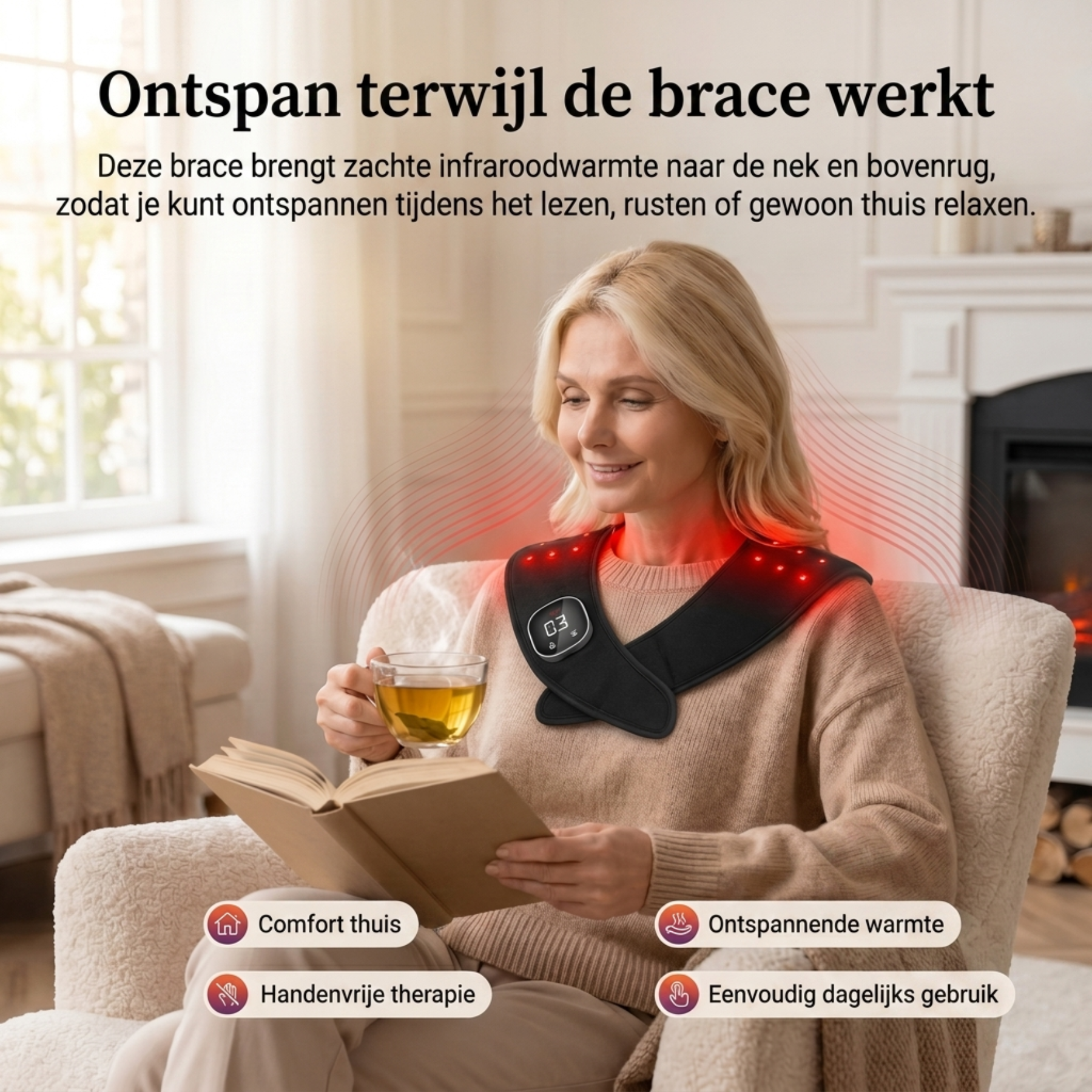 Infrarood Therapeutische Bovenrug Brace