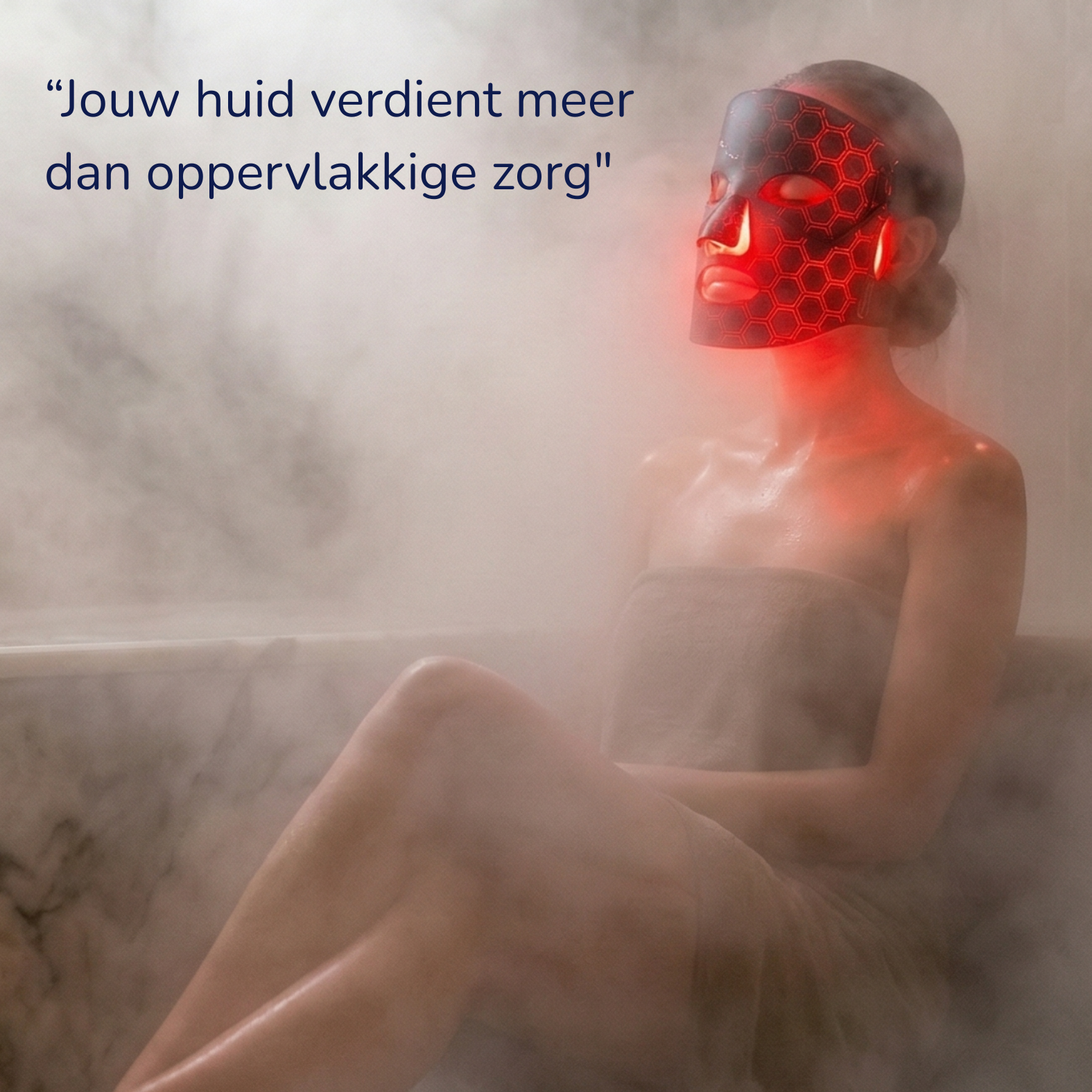 infrarood gezichts  therapie huid rechte rug