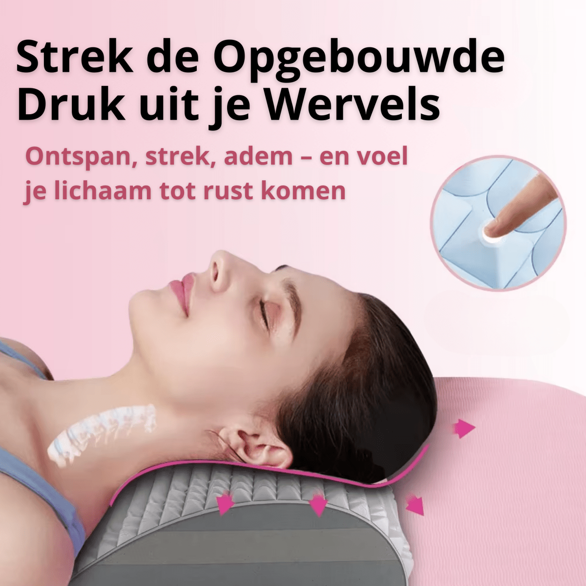 Onderrug Stretch Kussen - 26° Hoek: Verlicht Drukpunten Zonder Overstrekking
