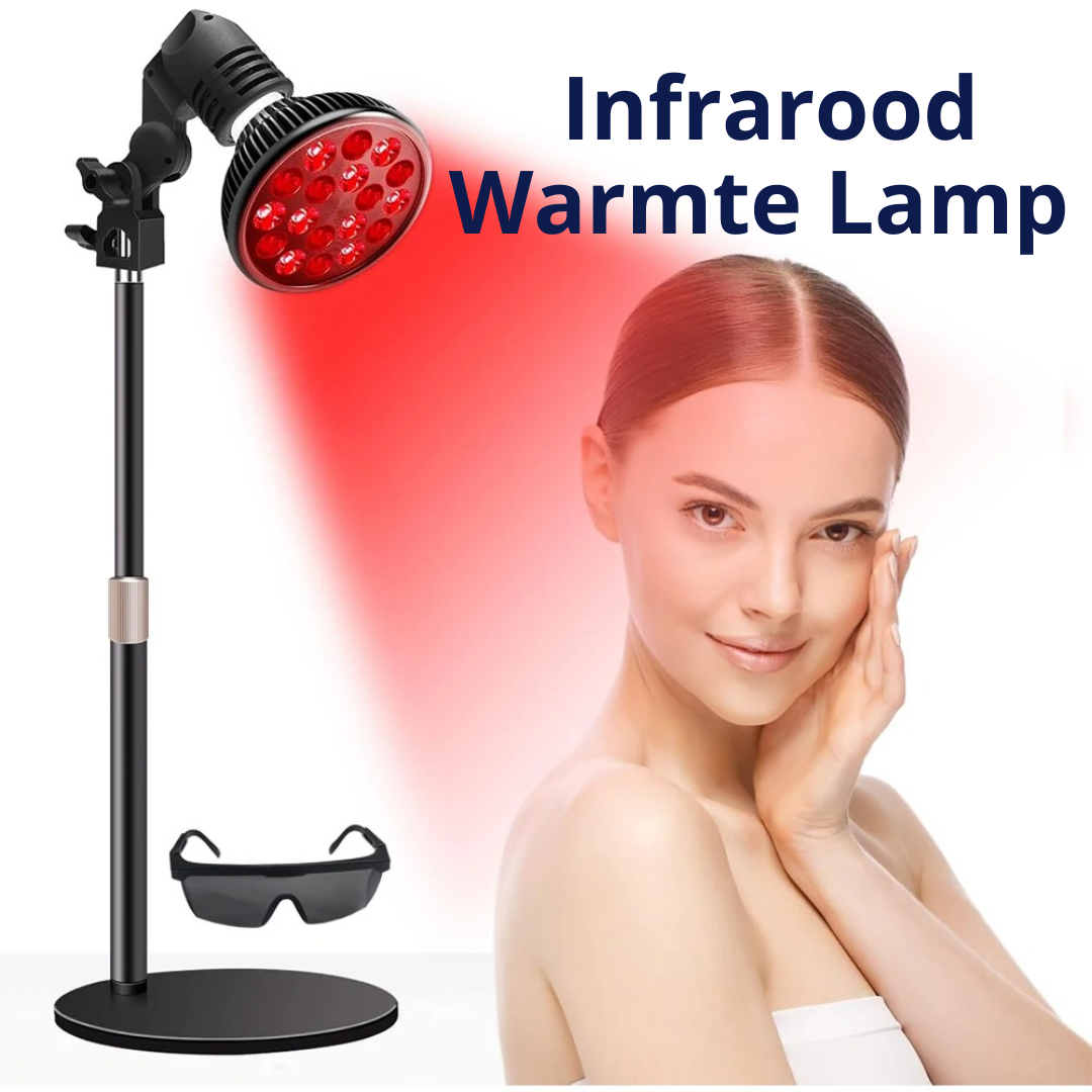 Infrarood Lamp - 850 & 660 NM Roodlicht Therapie - Met Standaard