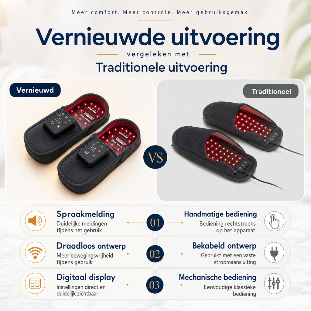 Infrarood Pantoffels - Diepgaande warmte voor de voeten