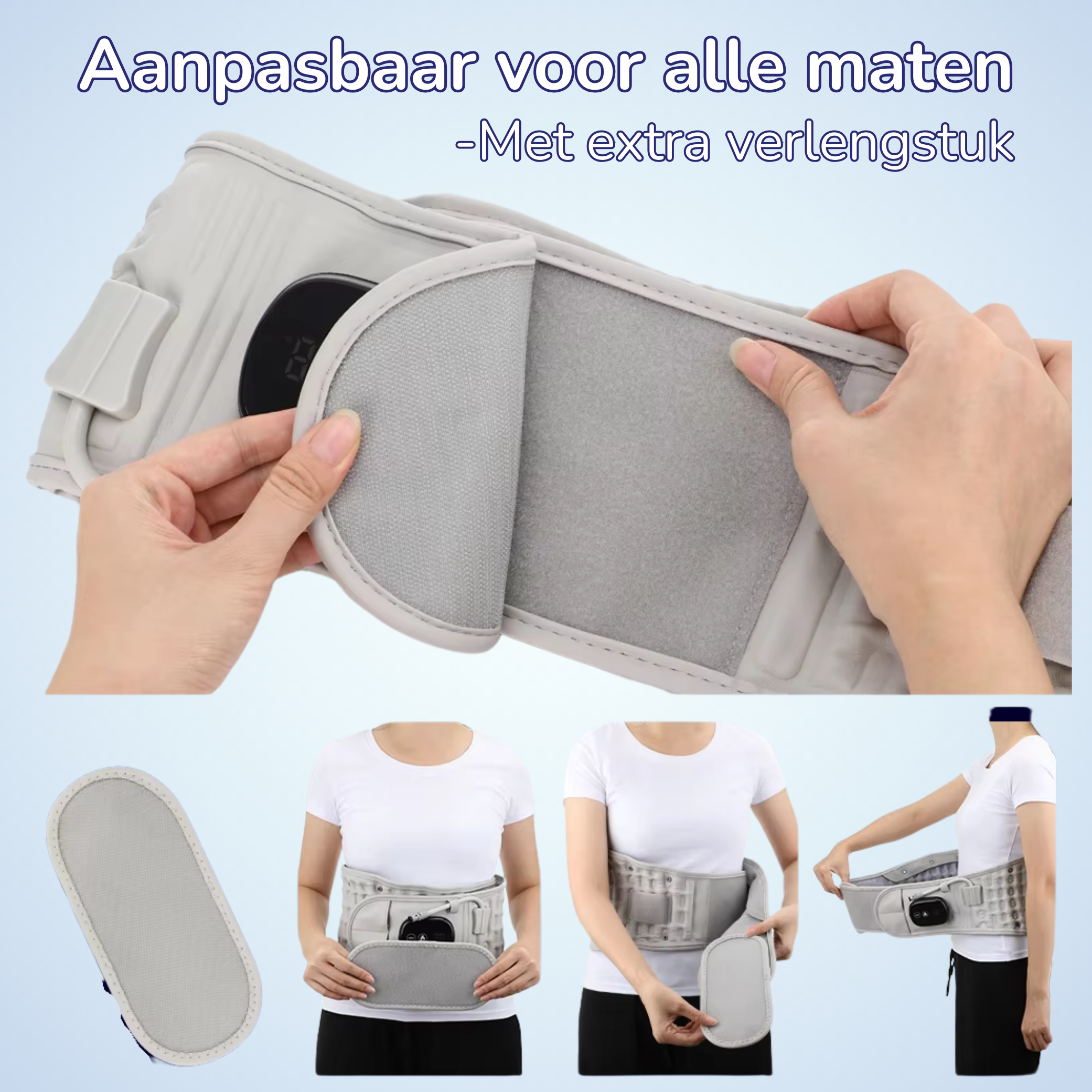 Upgrade:  Touch Screen Decompressie Brace met InfraRood Verwarming en Massage