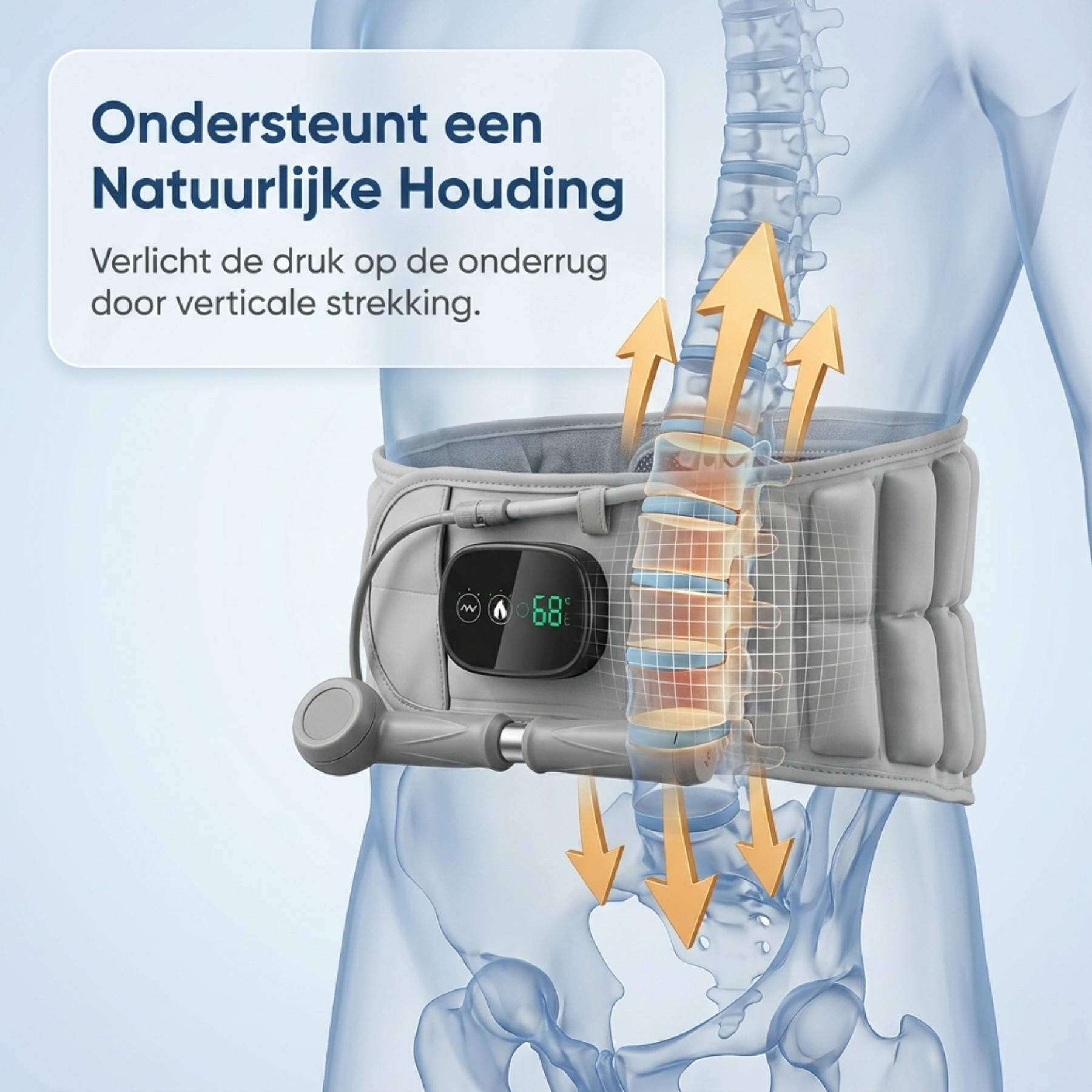 rugbrace onderrug pijn
