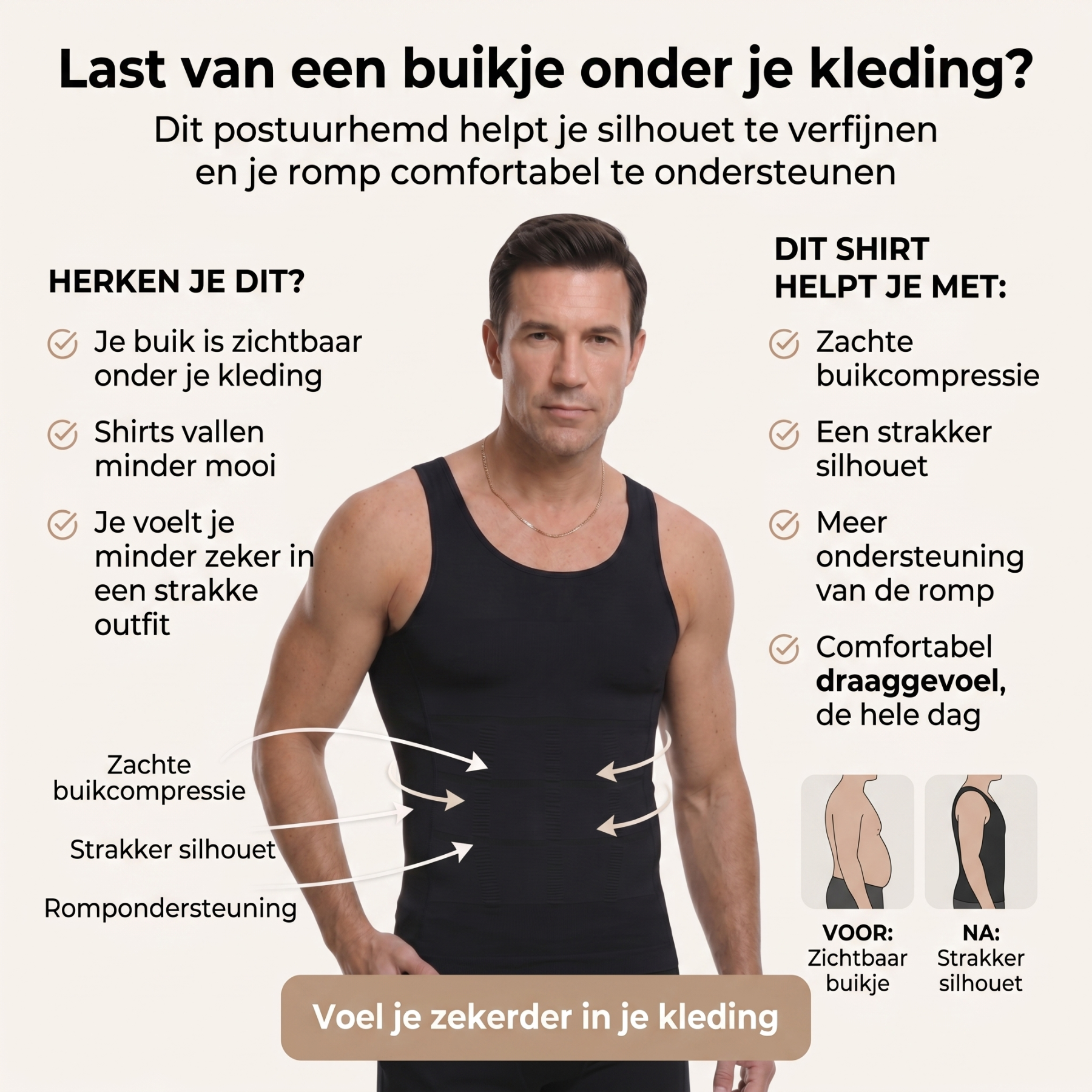 rechte rug postuur hemd