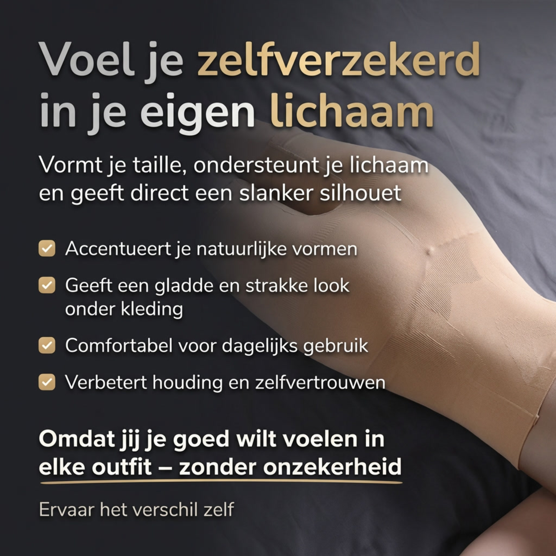 PerfectPostuur - Kompressionshose - Verfeinerte Linien - Damen