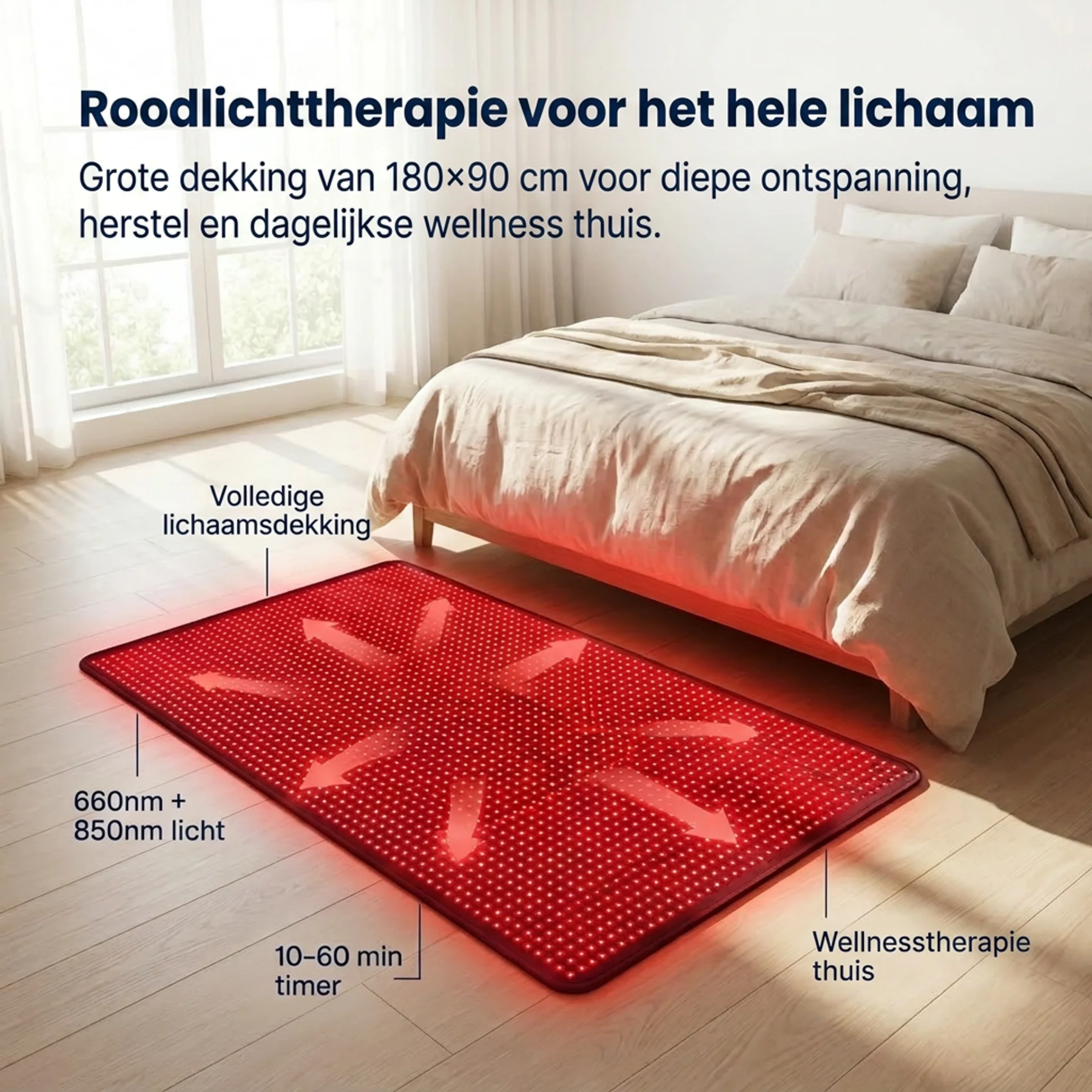 Professionelle Infrarot-Therapie-Matte - Wiederherstellung und Entspannung