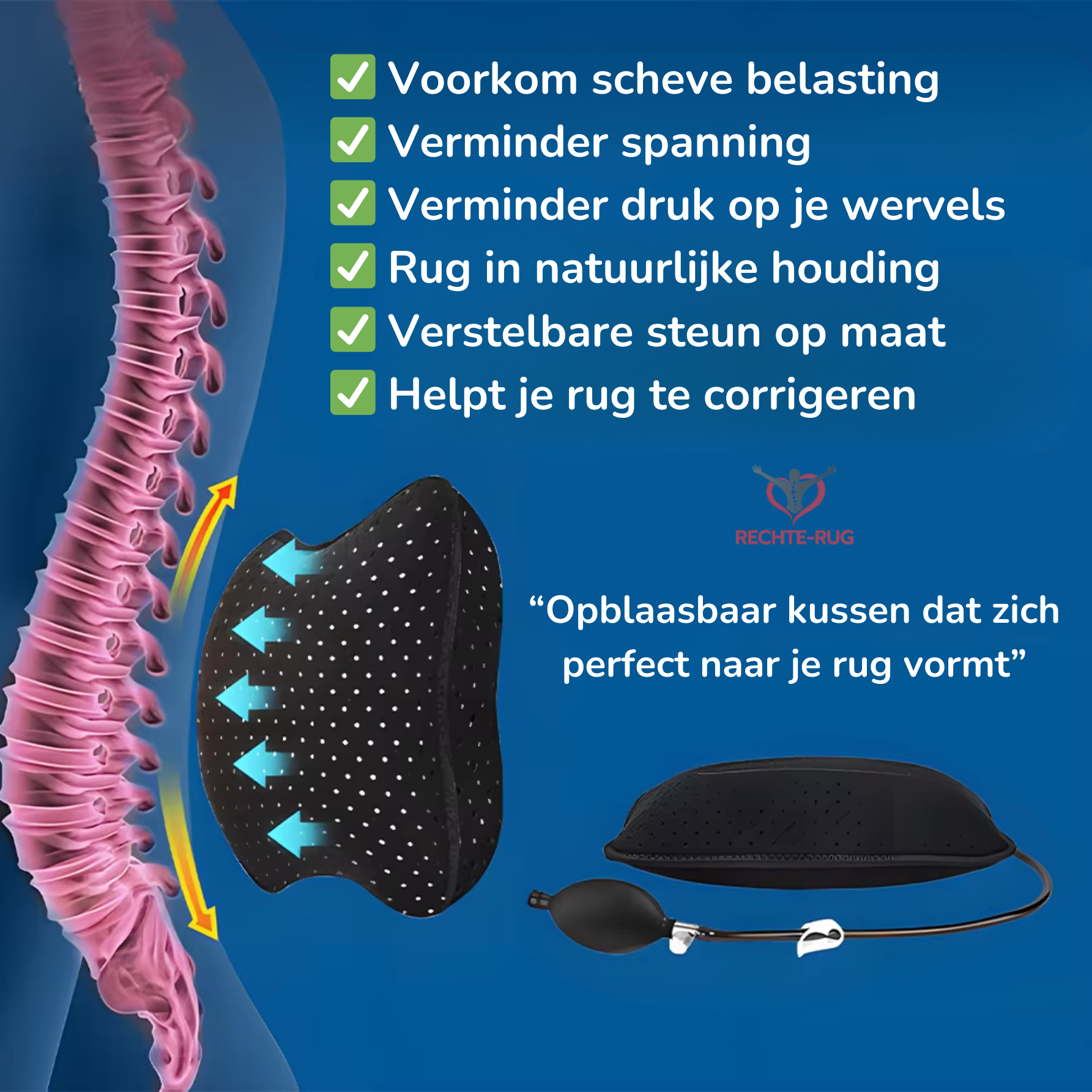 rugbrace, lendensteun, onderrug ondersteuning, rugpijn verlichten, houding correctie, lage rugpijn, rugklachten, ergonomische brace, orthopedische brace, pijnverlichting rug, brace onderrug, rugband ondersteuning, rugsteun, werkhouding verbeteren, hernia brace VAN RECHTE-RUG RECHTE-RUG.NL RECHTE RUG