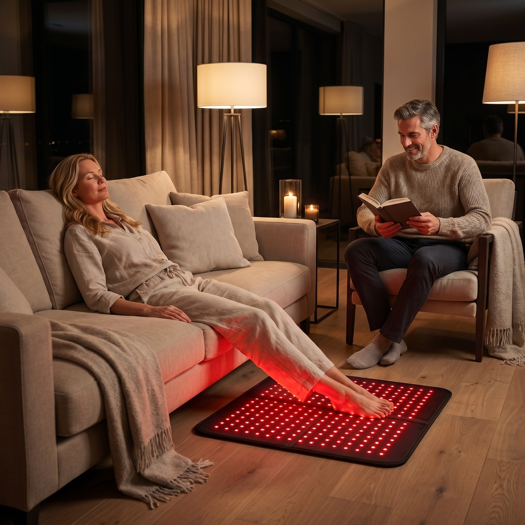 Professionele InfraRood Therapie Mat - 60x60cm - Herstel en Ontspanning