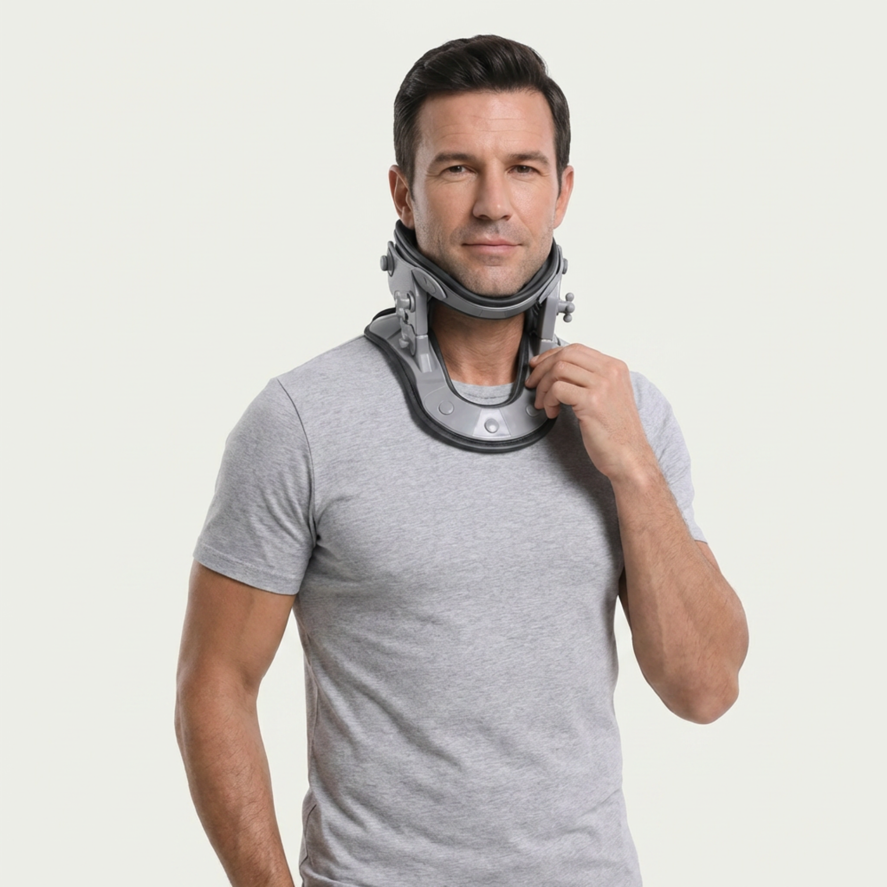 nekpijn strekken rechte rug hernia
