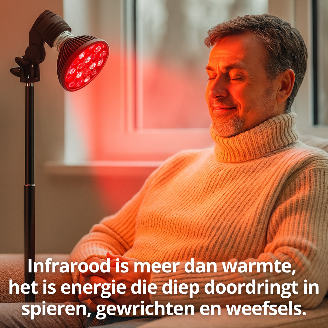 Infrarood Lamp - 850 & 660 NM Roodlicht Therapie - Met Standaard