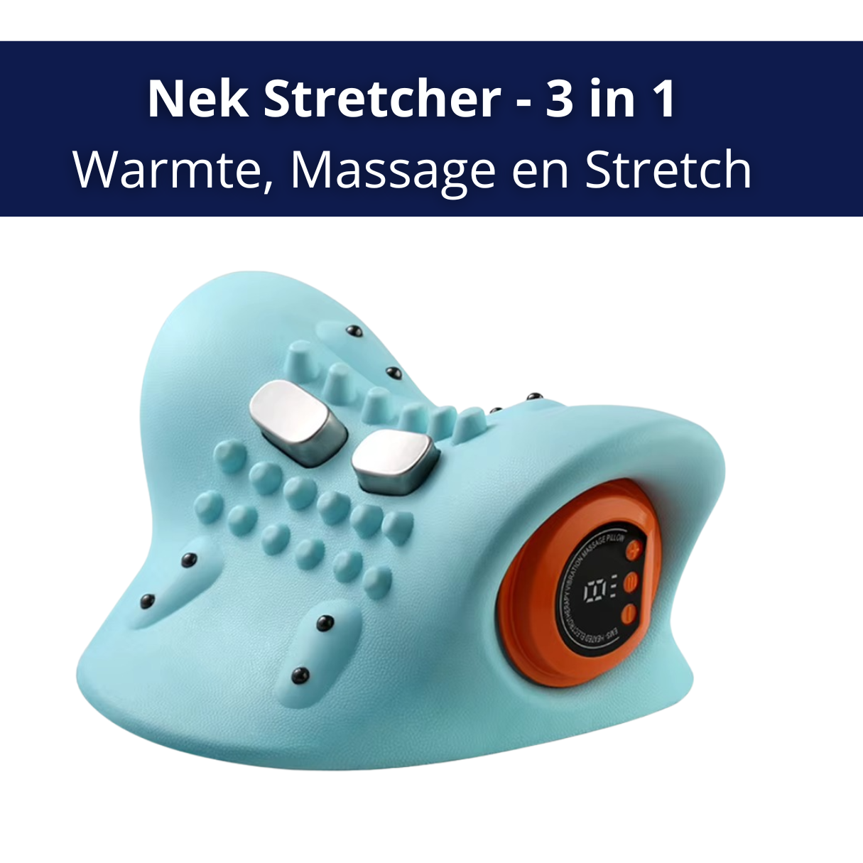 Nek Stretcher - 3 in 1- Warmte, Massage en Stretch
