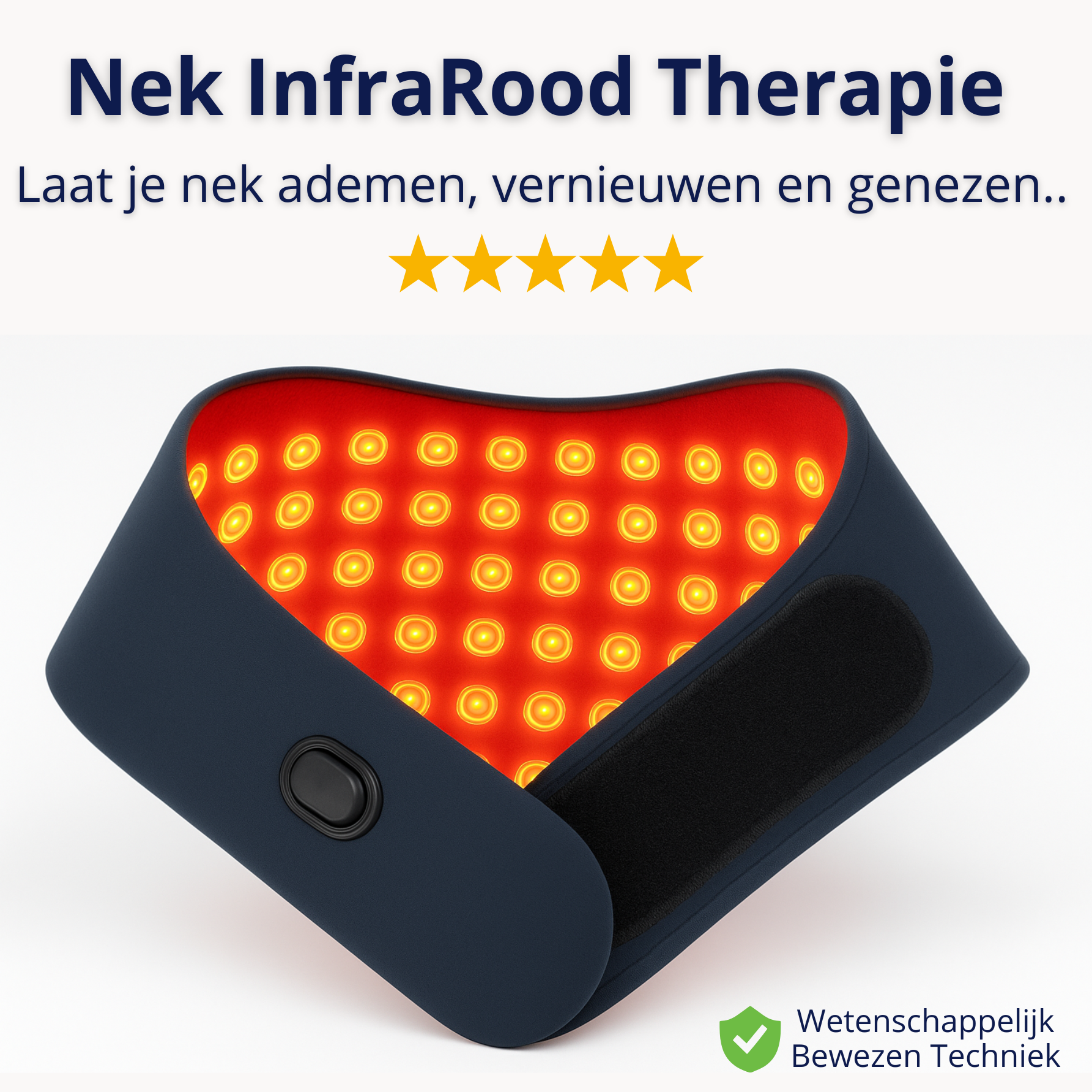 infrarood therapie voor de nek , nekpijn rechte-rug 