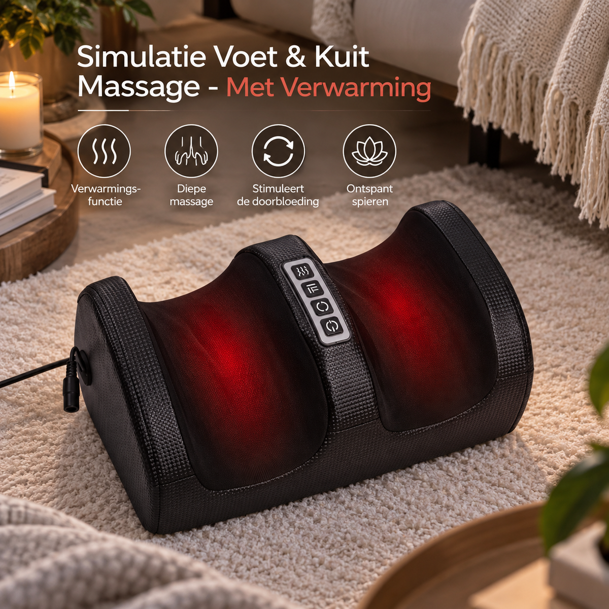Simulatie Voet & Kuit Massage - Met Verwarming