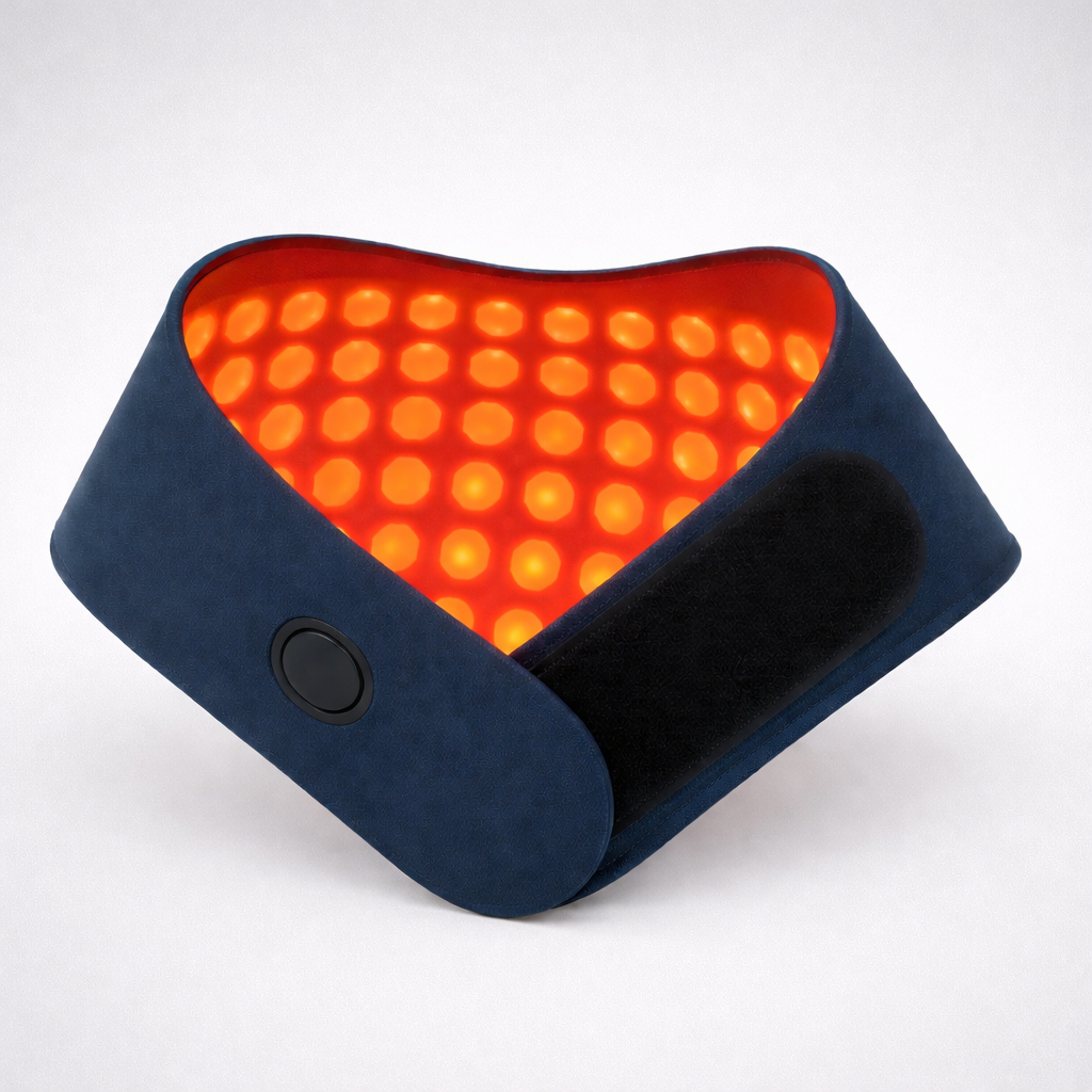 Infrarood nektherapie kraag met verwarmde LED-panelen voor verlichting van nek en schouders