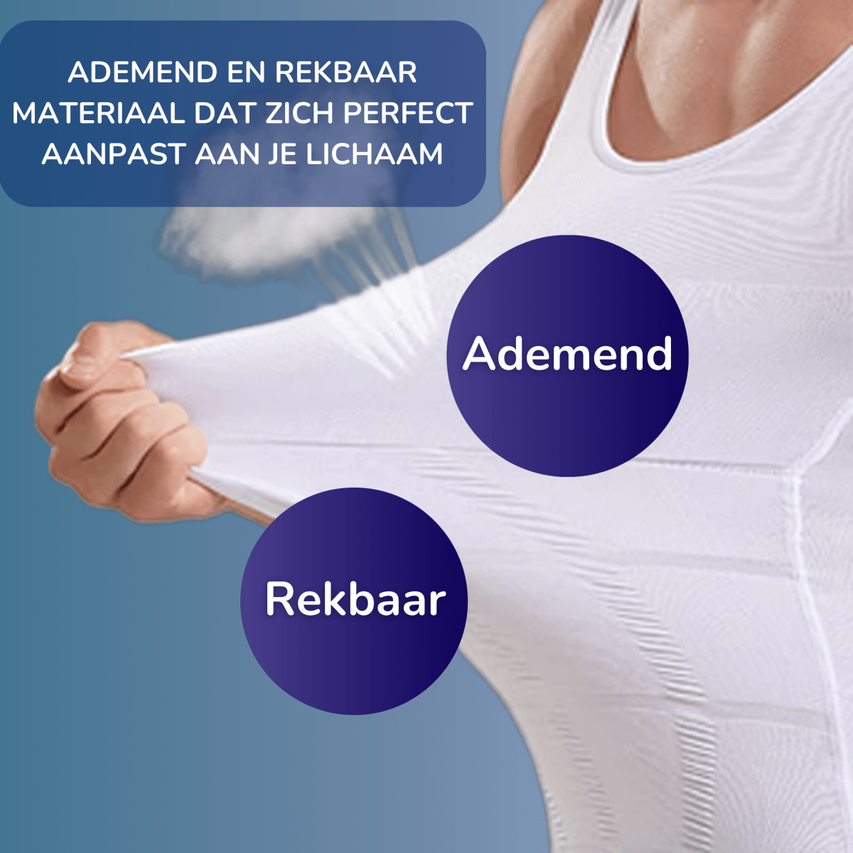 PerfectPostuur - Compressie Hemd - Slank en Recht Postuur - Heren