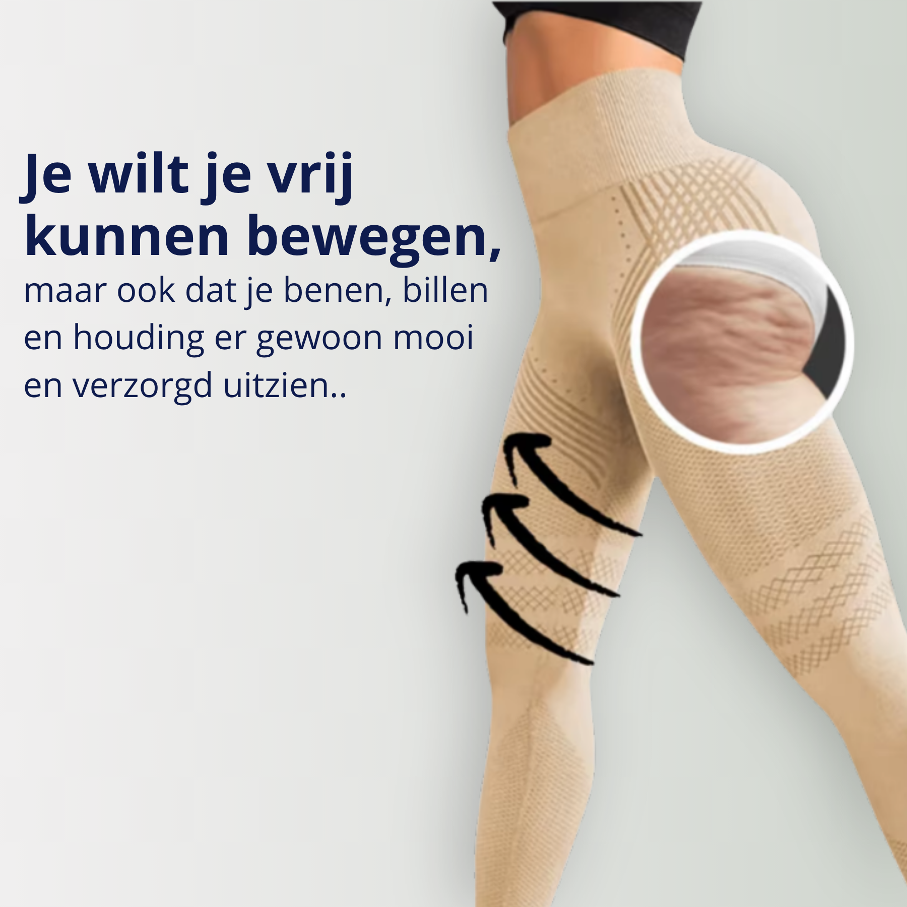 dames afslankende broek rechte rug
