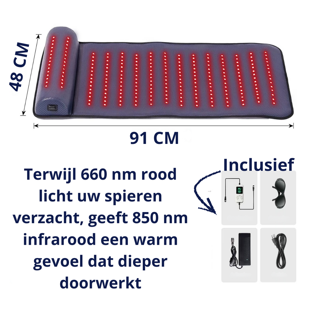 Diepe Infrarood Mat met Nek Steun