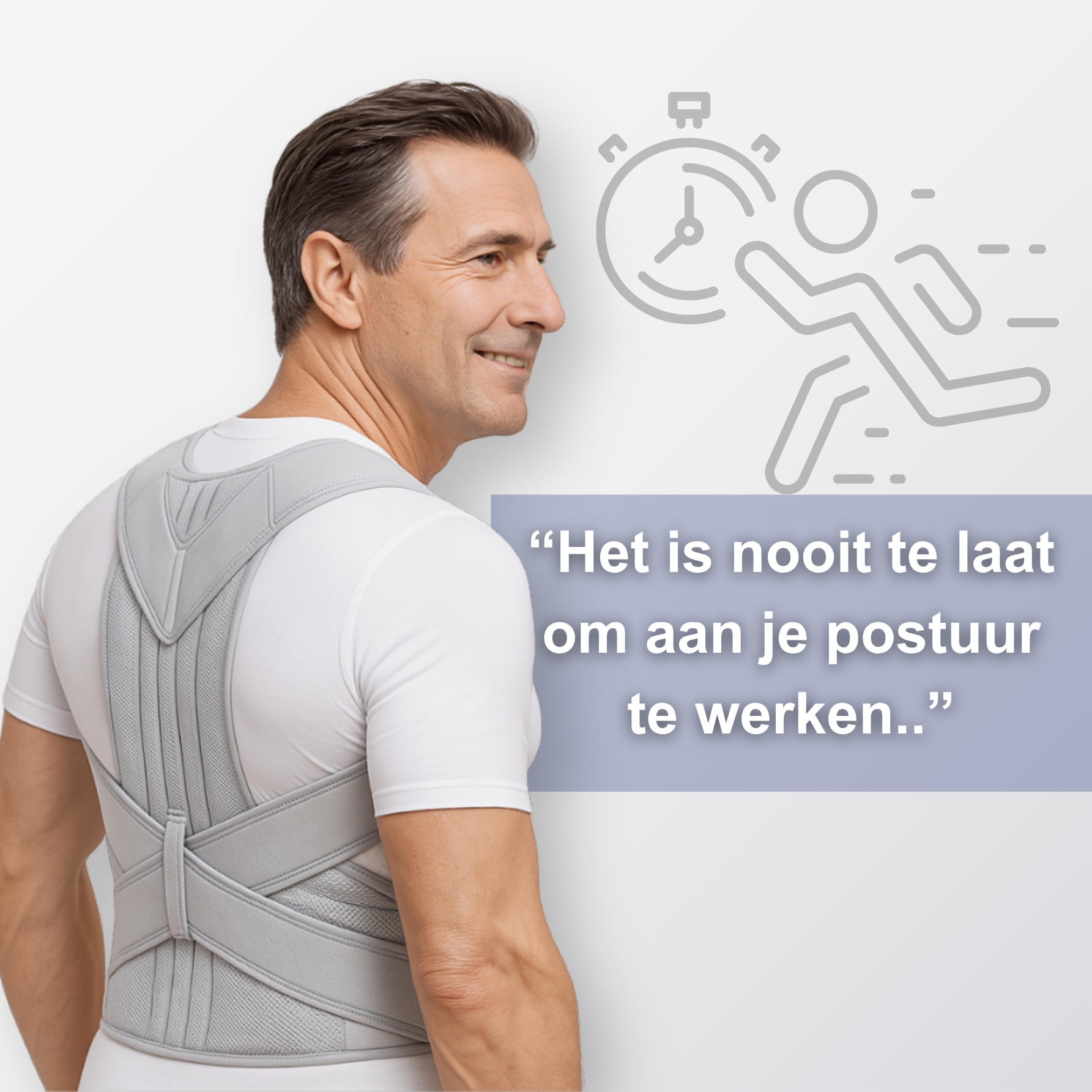 PerfectPostuur - Kompressionshemd - Schlank und Gerade Haltung - Herren