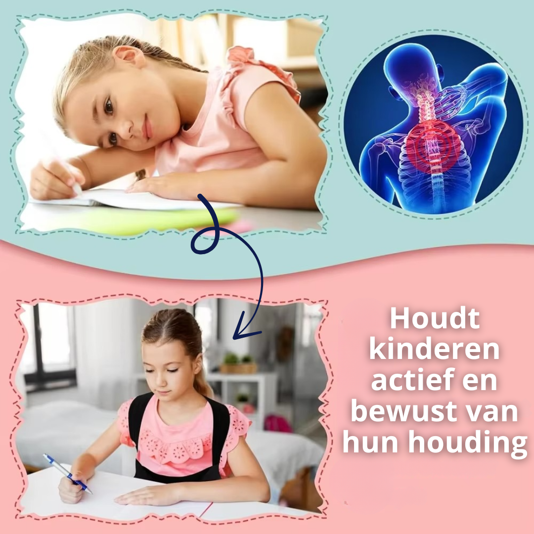 Houding Hulp voor Kinderen - Gezonde Rugontwikkeling - Postuur Brace op Maat 