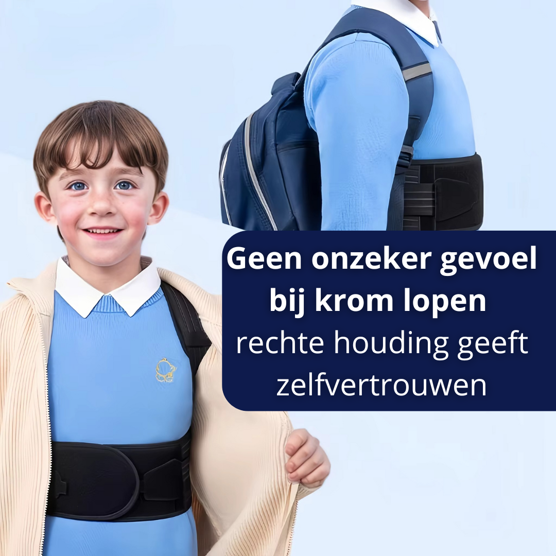 Houding Hulp voor Kinderen - Gezonde Rugontwikkeling - Postuur Brace op Maat 