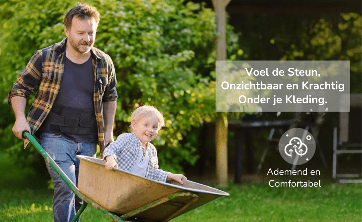 rugbrace die je onder je kleren kan dragen
