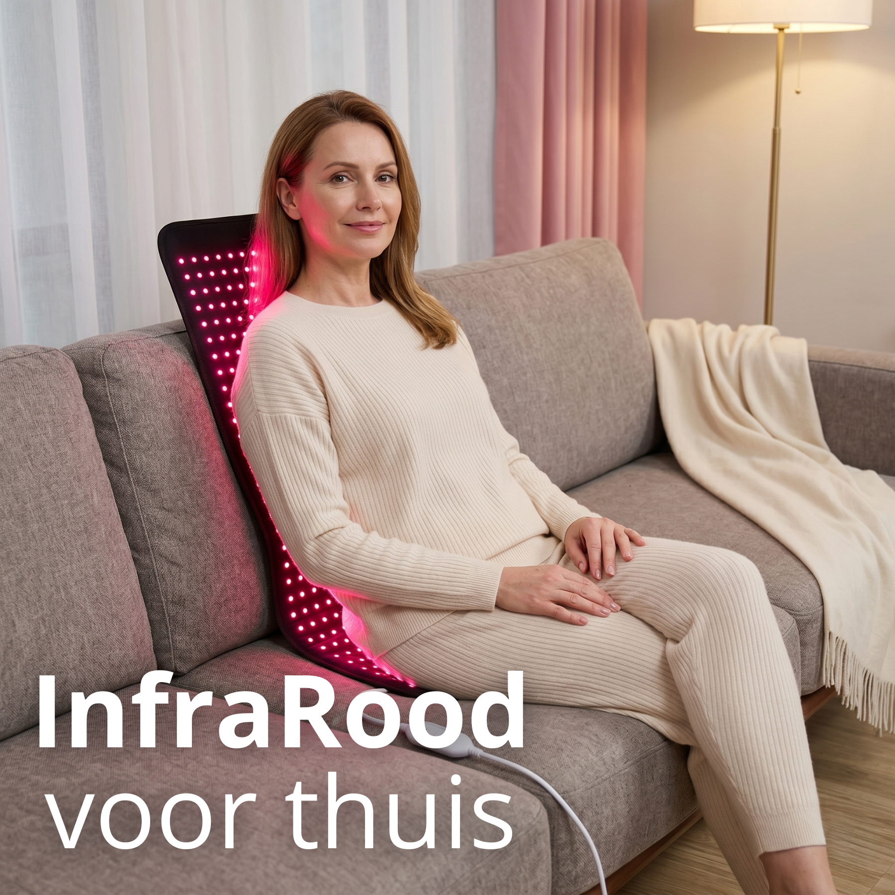 infrarood mat bij rechte rug 