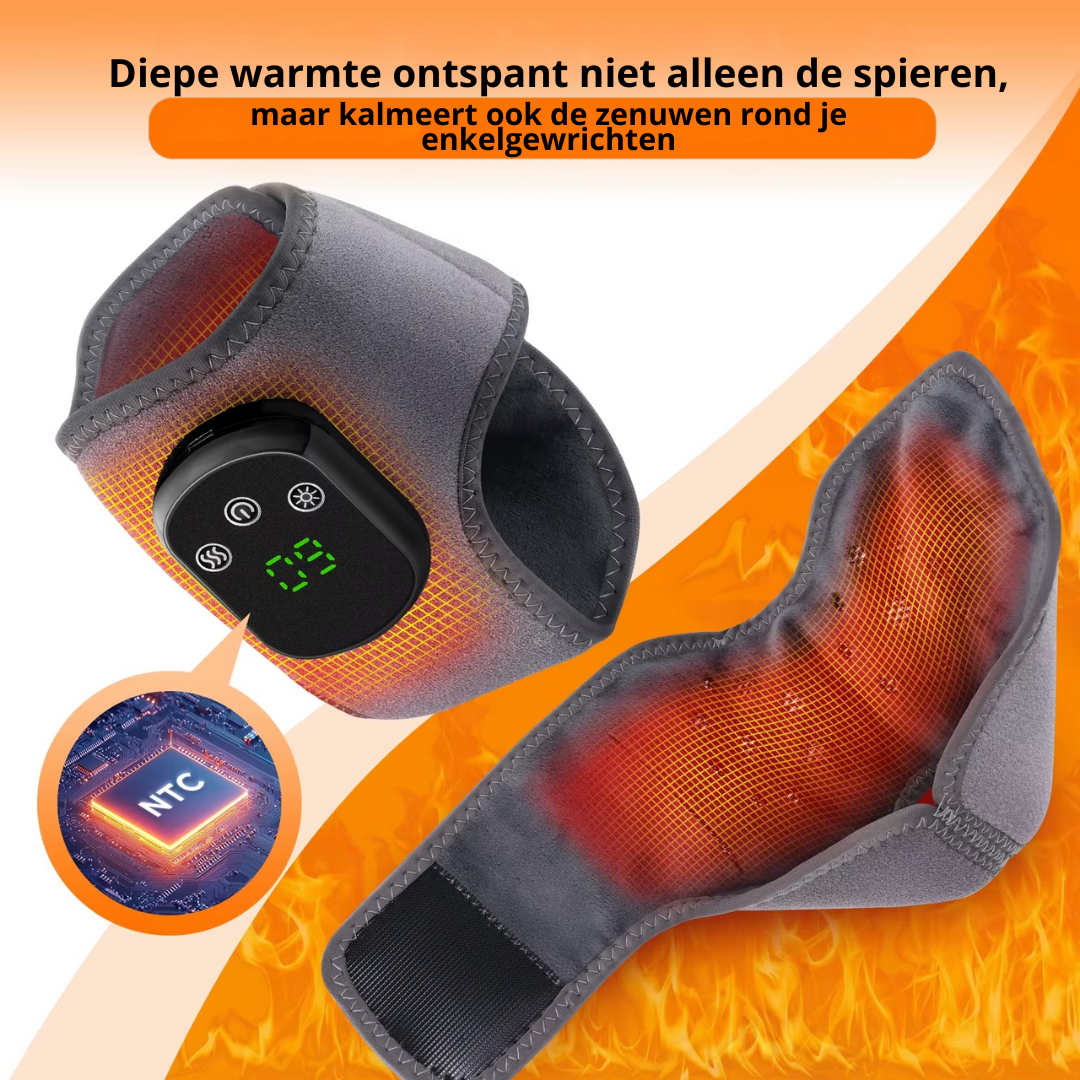 Enkelbrace, Enkelbrace met warmte, Warmte enkel brace, Verwarmde enkelband, Enkelbrace tegen enkelpijn, Enkelwarmer elektrisch, Enkelbrace met massagefunctie, Draadloze enkelbrace warmte, Warmteband voor enkel en voet, Enkelbrace voor stijve enkel, Enkelbrace met vibratie en warmte, Enkelbrace ontspanning, Enkelbrace draadloos oplaadbaar, Enkelbrace met trilling, Enkelbrace tegen overbelasting, Enkelbrace voor enkelklachten, Enkelpijn verlichten met warmte, Enkel brace die spieren ontspant, 