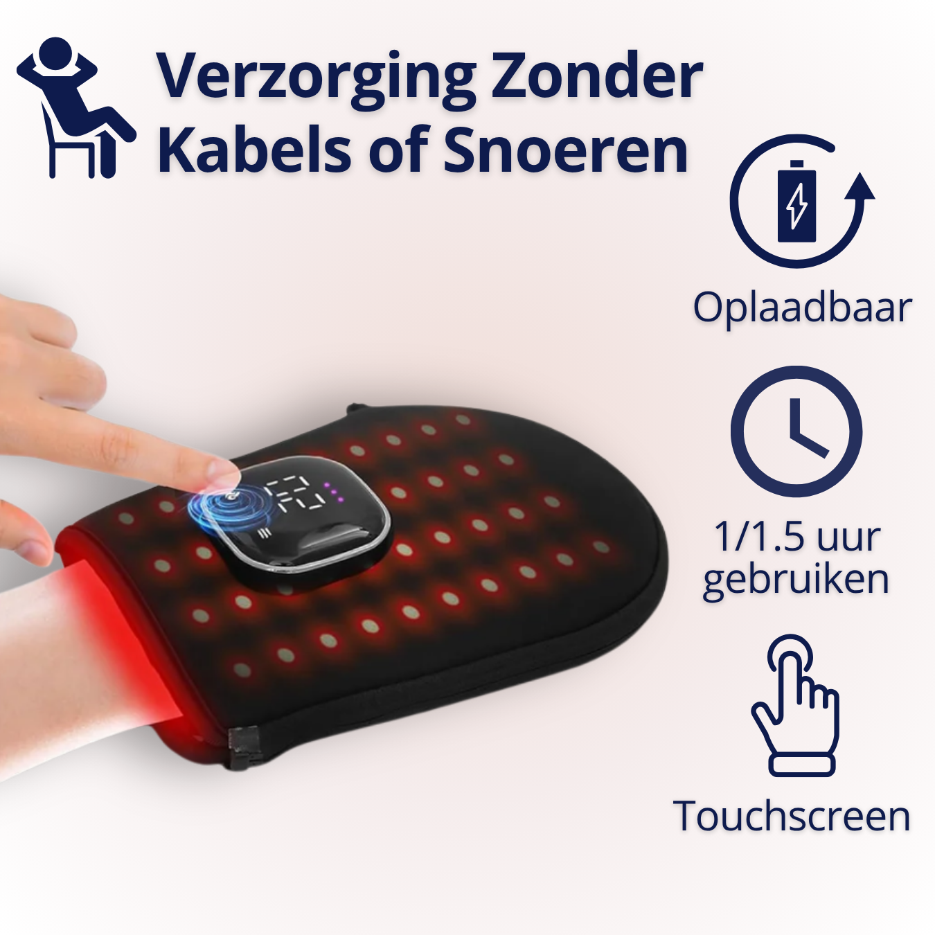 InfraRood Therapeutische Warmte Handschoen - Verlicht Pijnlijke Handen