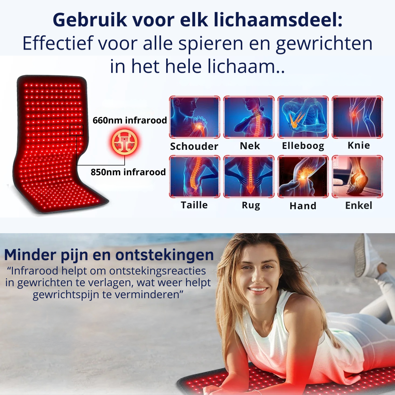 Professionele InfraRood Therapie Mat - Herstel en Ontspanning