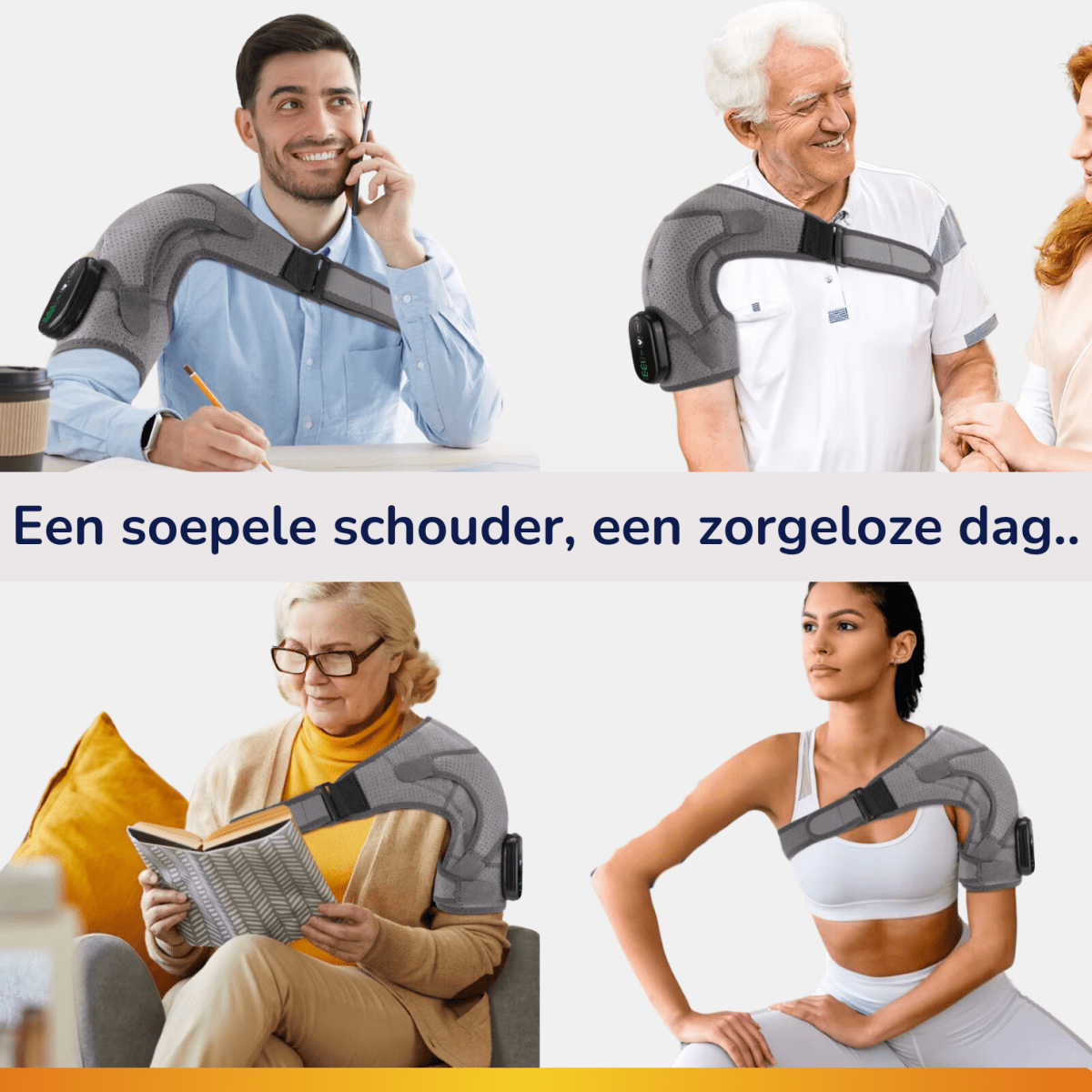 schouder brace overal te gebruiken met warmte element van rechte-rug