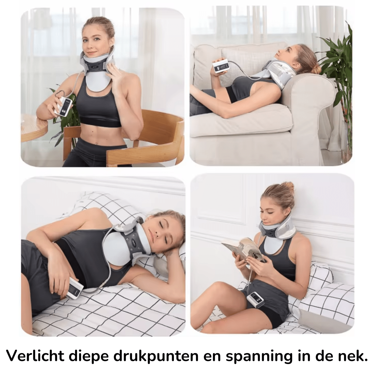 nek decompressie brace bij verzakte wervels of nek hernia nekdecompressie om nekwervels te strekken van rechte-rug