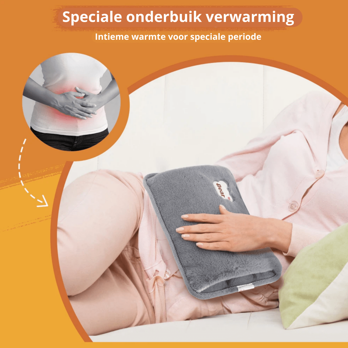 "Nooit meer koude handen" - Warmte kussen