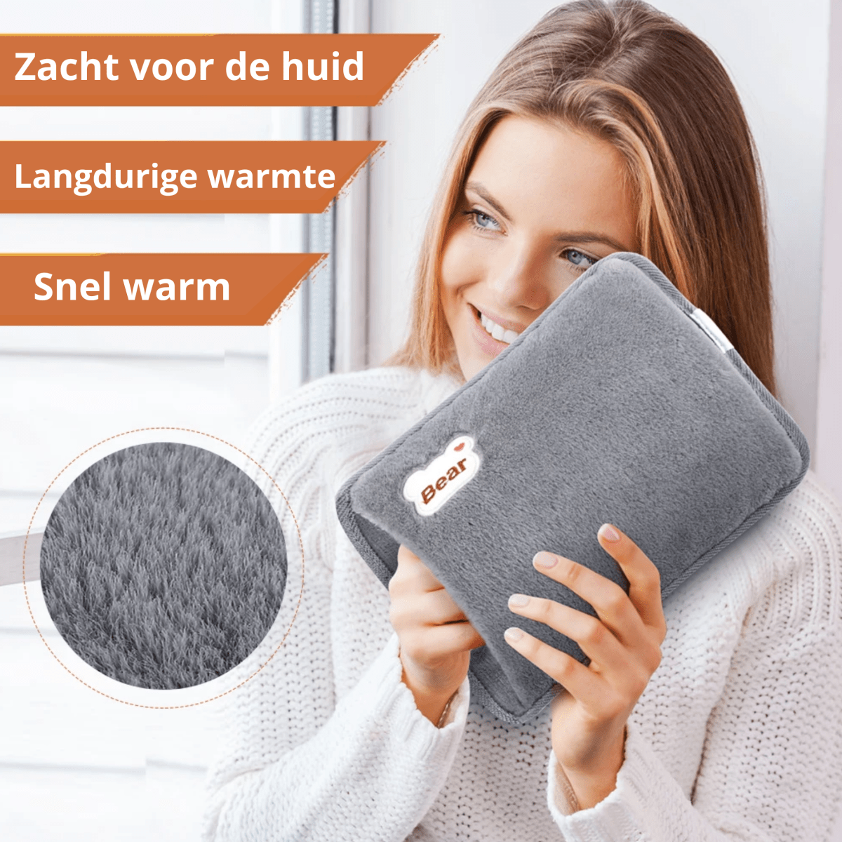 "Nooit meer koude handen" - Warmte kussen