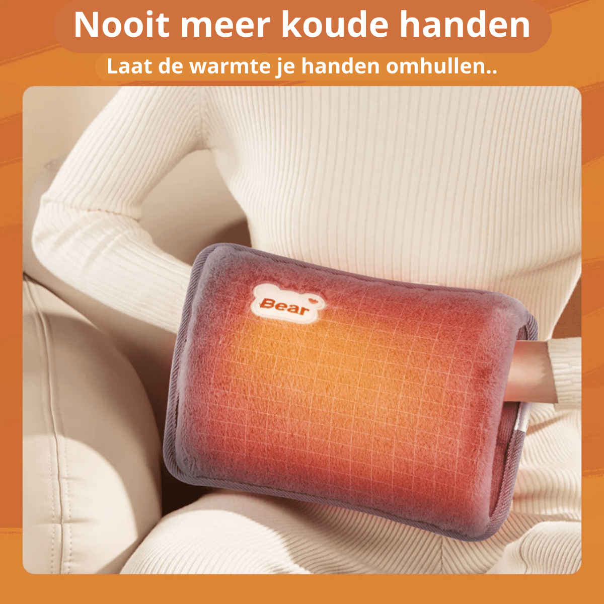 "Nooit meer koude handen" - Warmte kussen