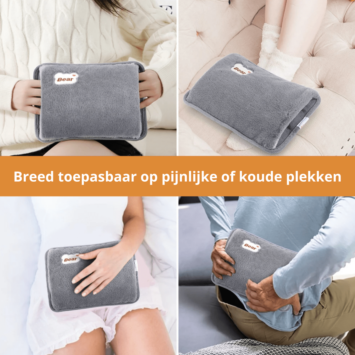 "Nooit meer koude handen" - Warmte kussen