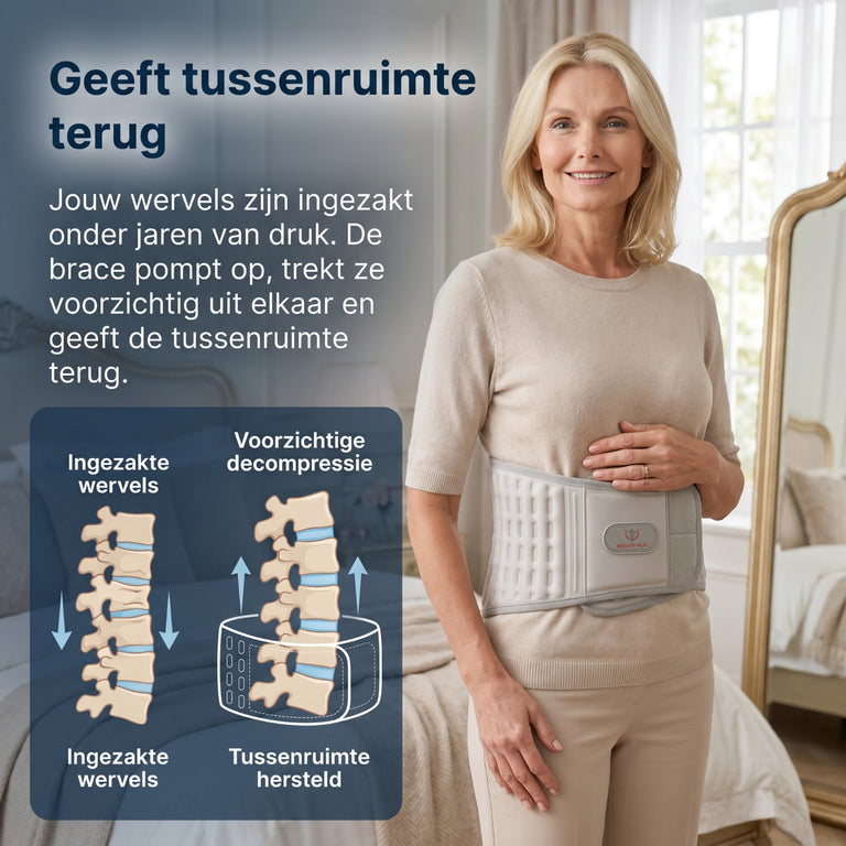ingezakte wervels rugbrace rechte rug