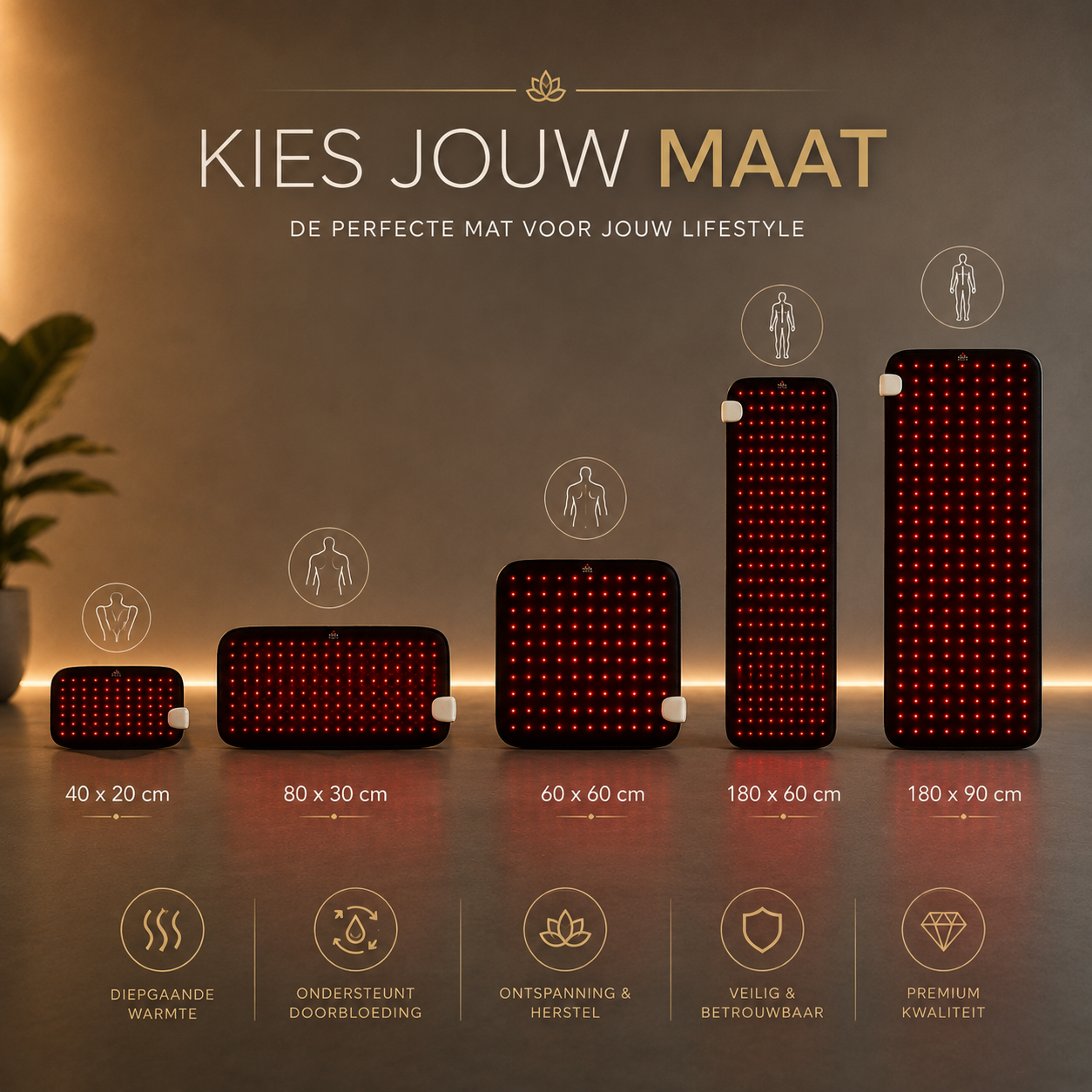 Professionele InfraRood Therapie Mat
