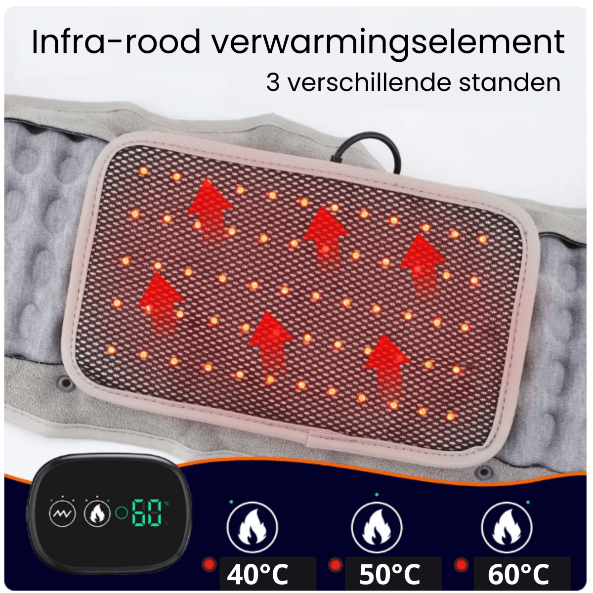 decompressie brace voor hernia in de onderrug met warmte element infrarood rechte-rug.nl