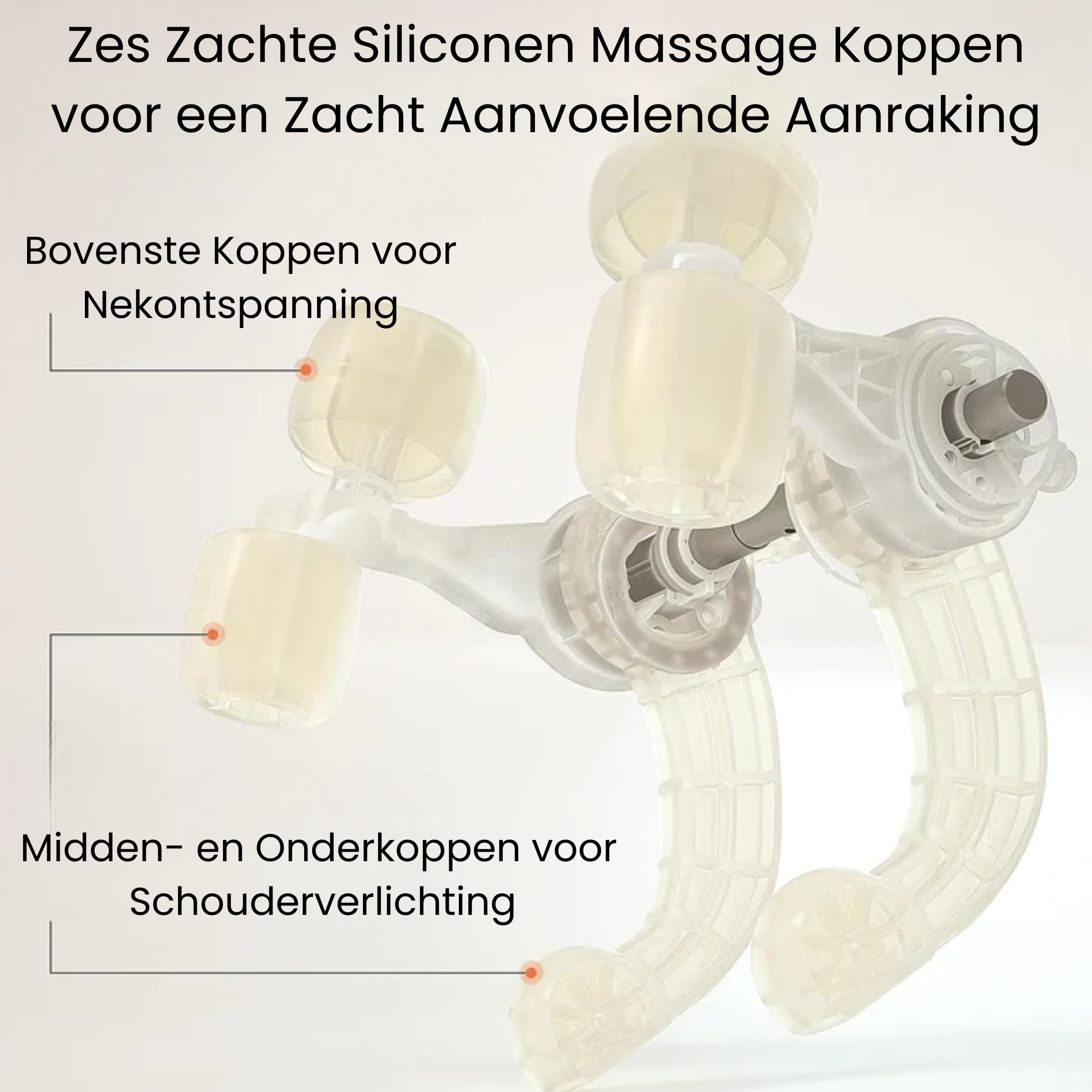 Verwarming en massage voor schouders en nek voor ontspanning